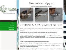 Tablet Screenshot of citrinemanagementgroup.com